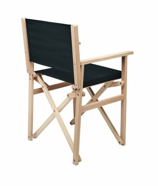 Logo trade business gift photo of: Foldable wooden beach chair